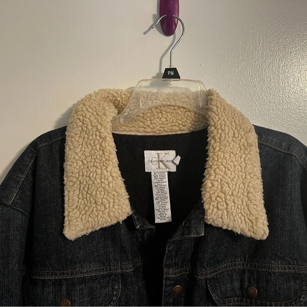 Shearling Denim Jacket - Picture 2 of 8